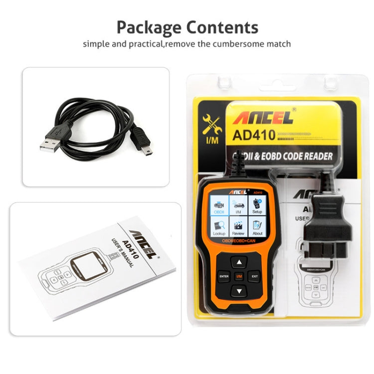 ANCEL AD410 OBD2 Car Universal Auto Diagnostic Scanner by buy2fix