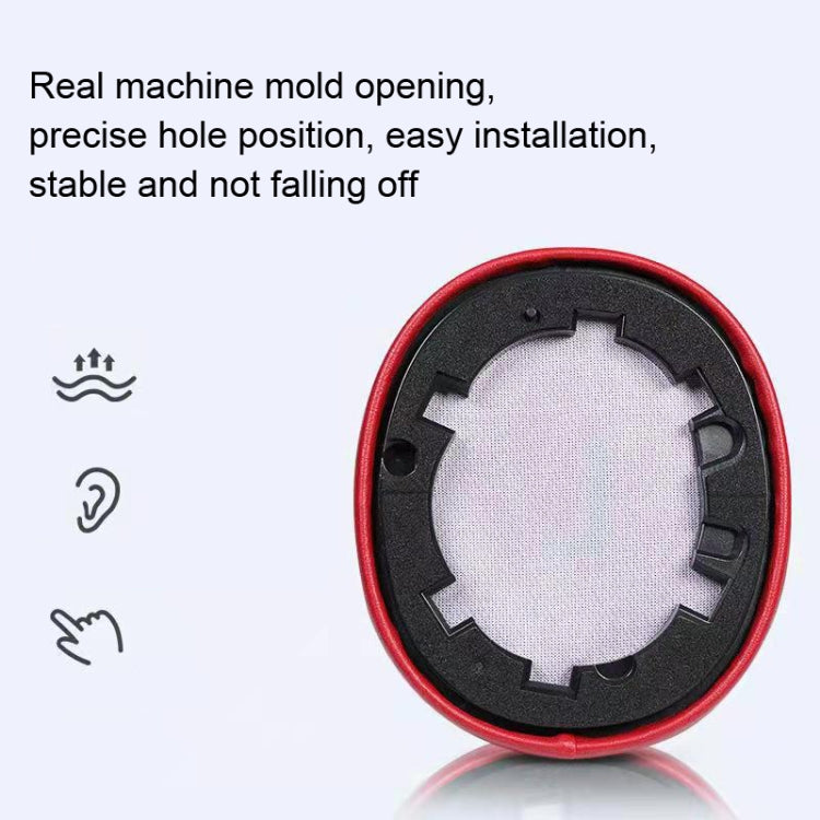 1 Pair Headphone Cover Earmuffs for JBL TUNE700 T750BTNC T700BT(Red Protein Leather) by buy2fix