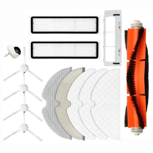 1 Pair Black Side Brush Replacement Accessories for Xiaomi Mijia Dreame D9/ L10 PRO by buy2fix