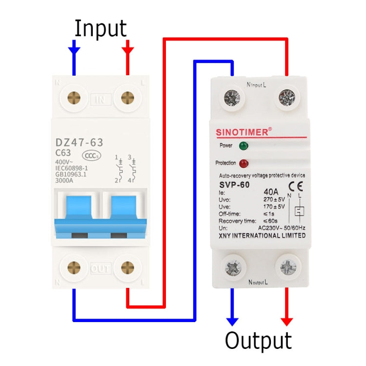 SINOTIMER Single-Phase Self-Duplex Intelligent Over-Pressure Protector(SVP-60) by SINOTIMER