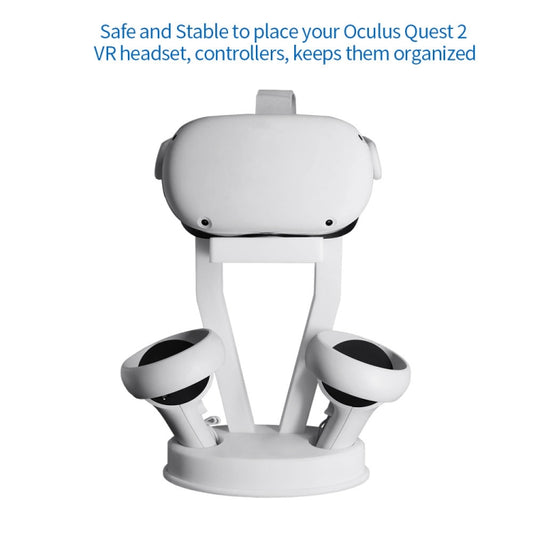 JYS-OC002 VR Bracket Desktop Storage Rack For Oculus Quest 2(White) by buy2fix