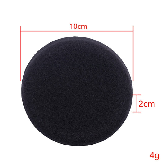 50 PCS Waxing Sponge Cars With Round Edge Car Washing Car Wax Maintenance Polished Sponge(Black) by buy2fix