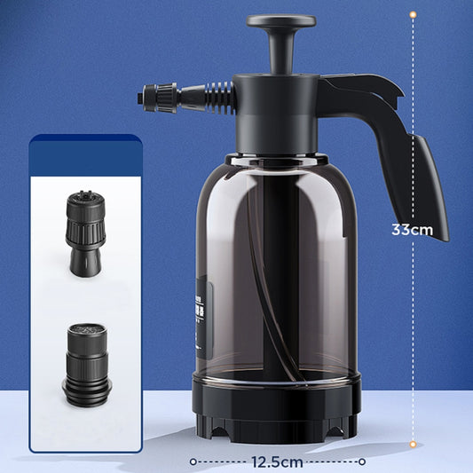 Car Washing Foam Spray Pot Home Handheld Gas Pressure Sprayer(2L+Spray Head x 2) by buy2fix