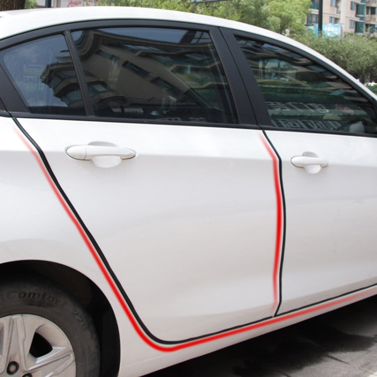 5m U-shaped Non-stick Car Rubber Seal Bumper(Blue) by buy2fix