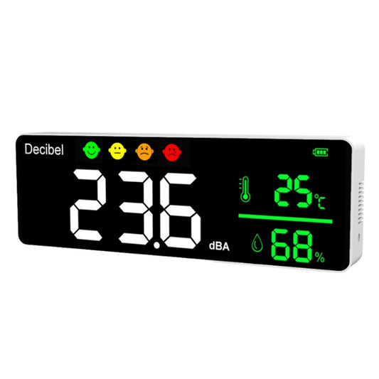 DM1306D Wall-mounted Decibel Meter Temperature & Humidity Detector by buy2fix