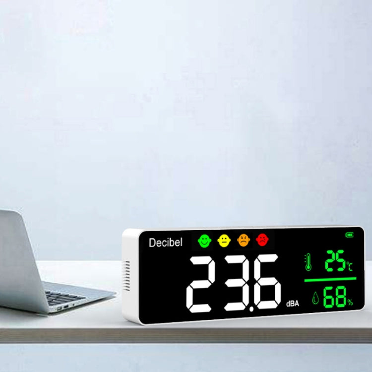 DM1306D Wall-mounted Decibel Meter Temperature & Humidity Detector by buy2fix