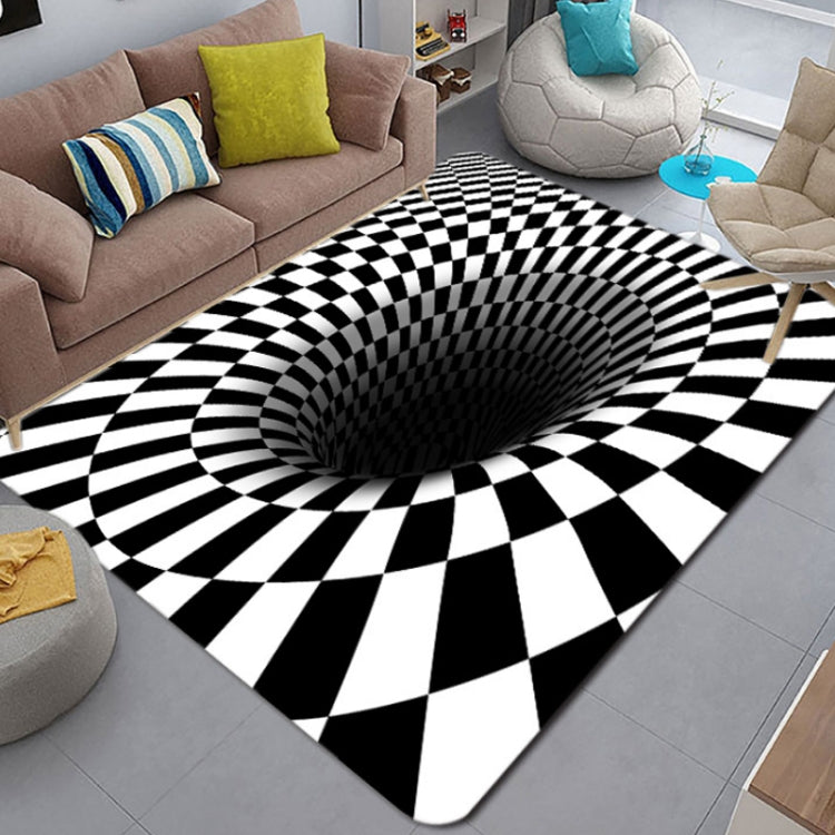 3D Geometric Stereo Trap Vision Living Room Bedroom Carpet, Size: 60x90cm(Rectangular Visual H) by buy2fix