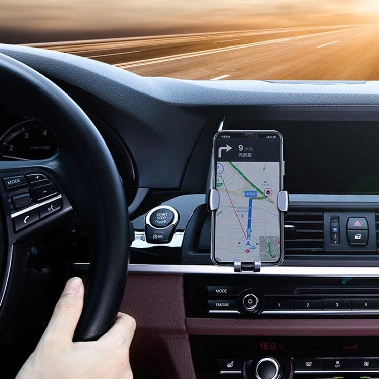 Universal Metal Gravity Car Phone Holder(Gold) by buy2fix