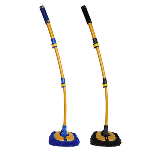 Retractable Curved Rod Soft Fur Car Wash Mop(Yellow Black) by buy2fix