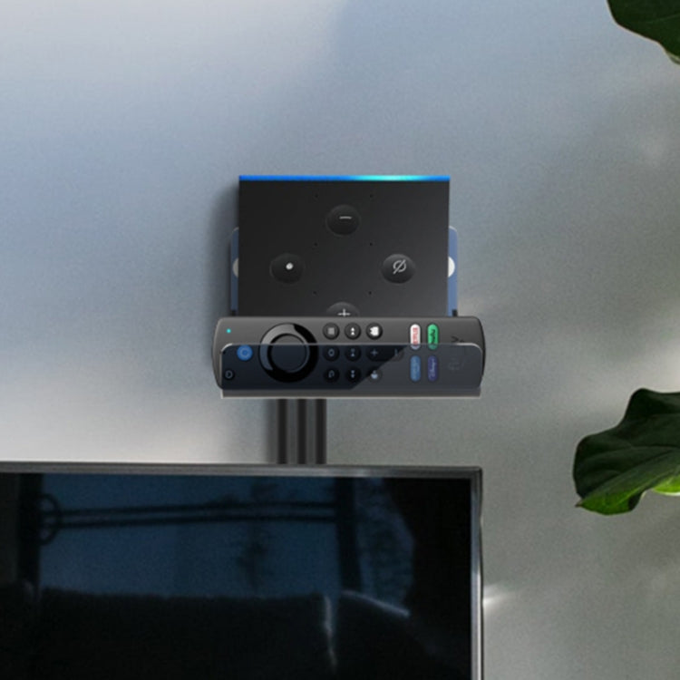Set Top Box Wall Storage Mount For Amazon Fire TV(Half-transparent Tea Black) by buy2fix