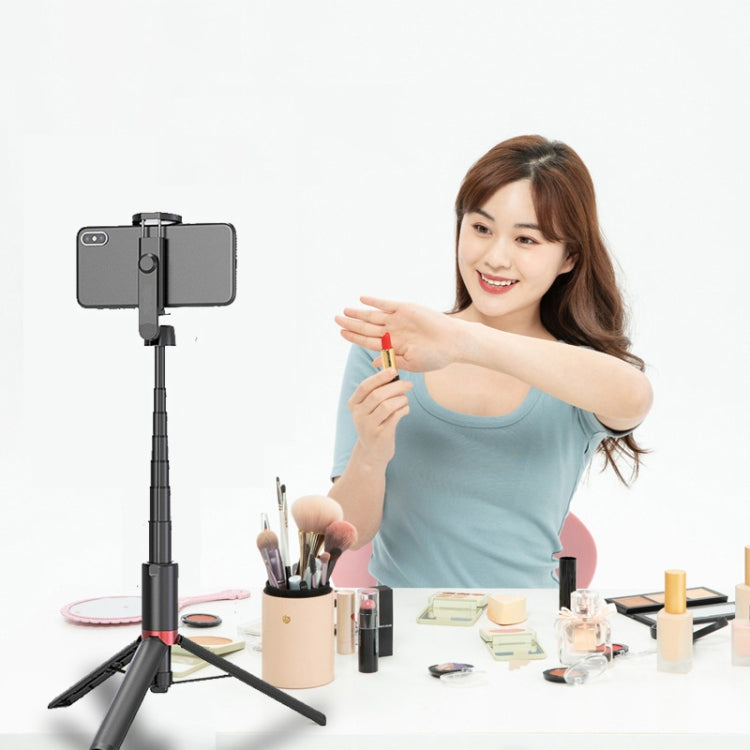 AB403 Live Broadcast Landing Integrated Telescopic Mobile Phone Triangle Bracket(Black) by buy2fix