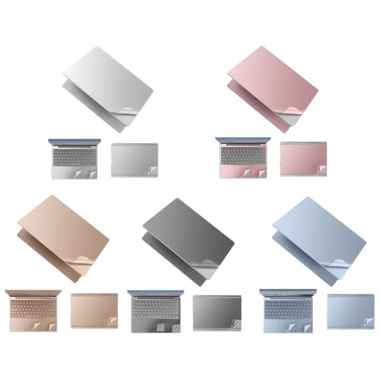 JRC 4 in 1 Top Cover Film + Full Support Film + Bottom Cover Film + Touch Film for Surface Laptop Go 12.4(Bright Platinum) by JRC