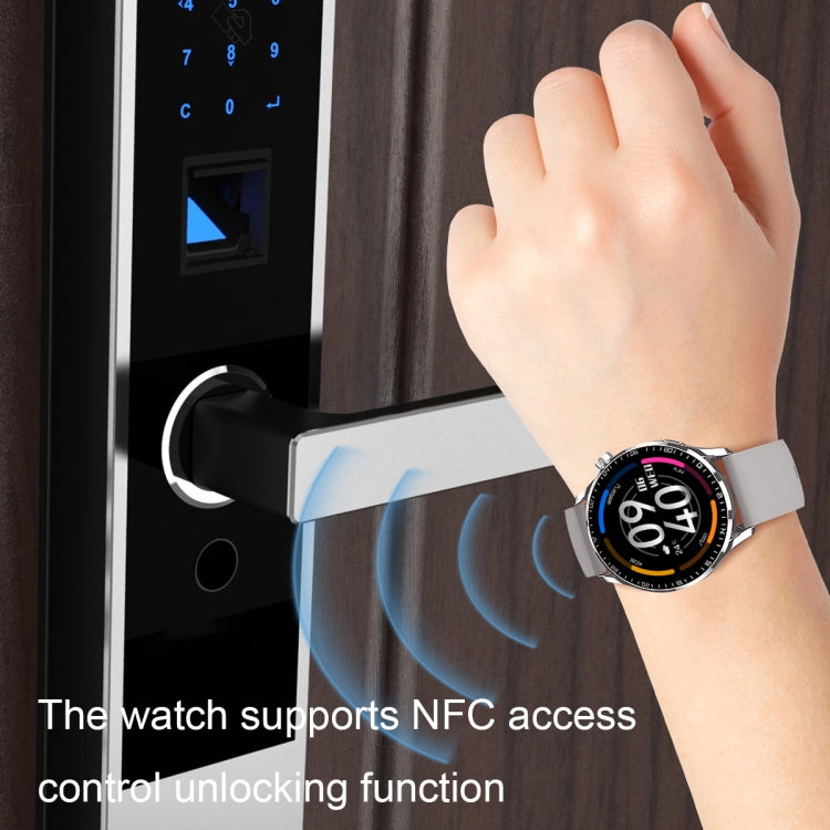 HD2 1.32 Inch Heart Rate Detection Smart Watch(Silver + Steel) by buy2fix