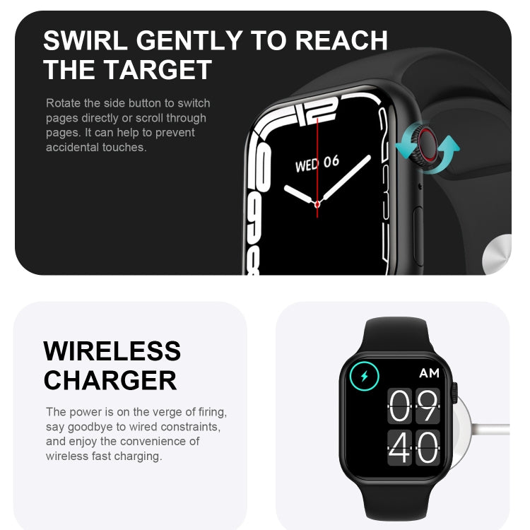 HD7max 1.9 Inch Multifunctional Waterproof Smart Watch with NFC Function(White) by buy2fix