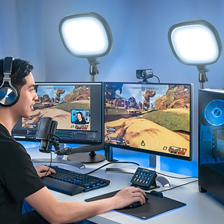 S20 LED Ring Live Fill Light Selfie Photography Full Screen Beauty Light, Style: Single Light + Stand by buy2fix