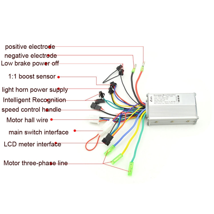 866 250W 350W Universal Electric Bicycle Scooter Controller Can Be Equipped With Speedmeters by buy2fix