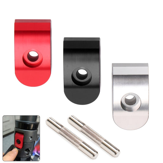 High-density Alloy Steel Electric Scooter Folding Hook for Xiaomi M365 / Pro,Style: Red +2 Dowel by buy2fix