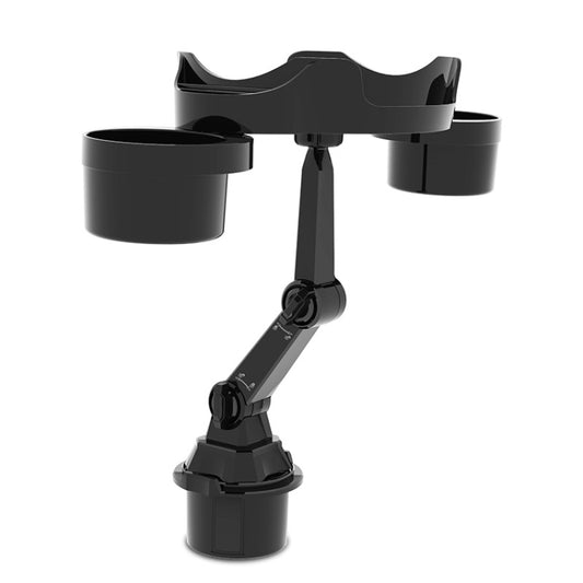 Car Water Cup Holder Dinner Plate Rack Rotatable Mobile Phone Holder(Black) by buy2fix