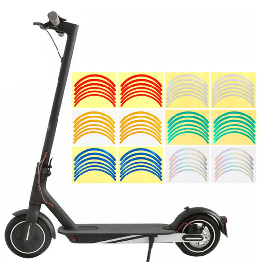 2 Sets Wheel Hub Protective Sticker For Scooter Bicycle Electric Vehicle(Blue) by buy2fix