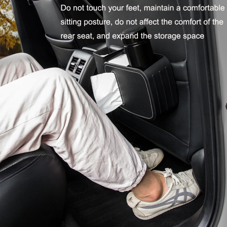Car Drain Tissue Box Umbrella Storage Pocket Bag Storage Box Car Trash Can(Brown) by buy2fix