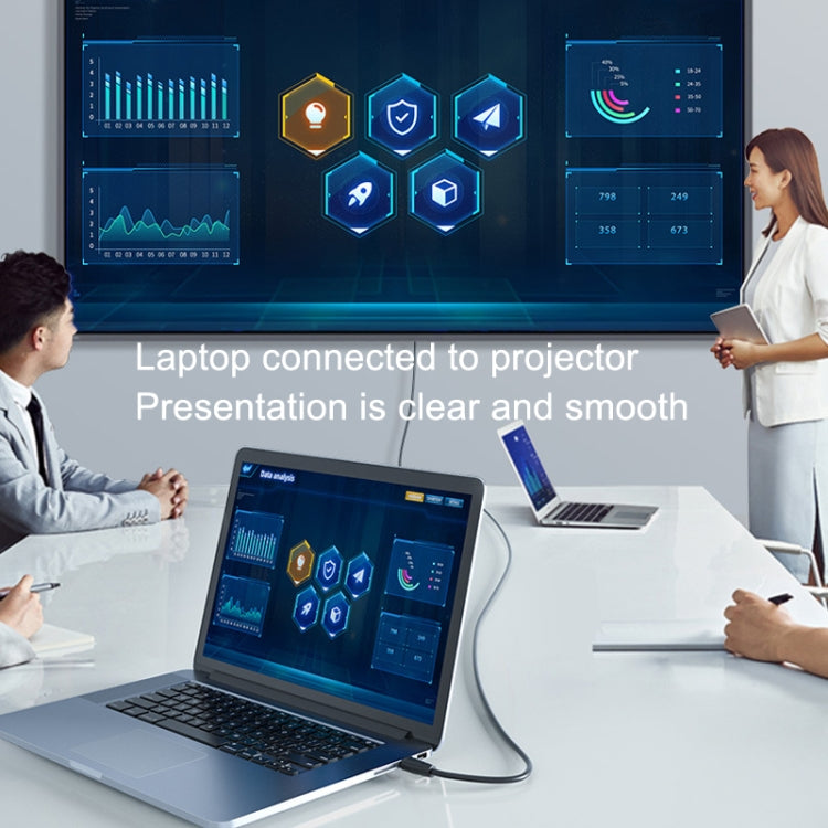 DTECH HDMI 2.0 HD Connection Cable 4K 60Hz Computer TV Connection Cable, Length: 8m by DTECH