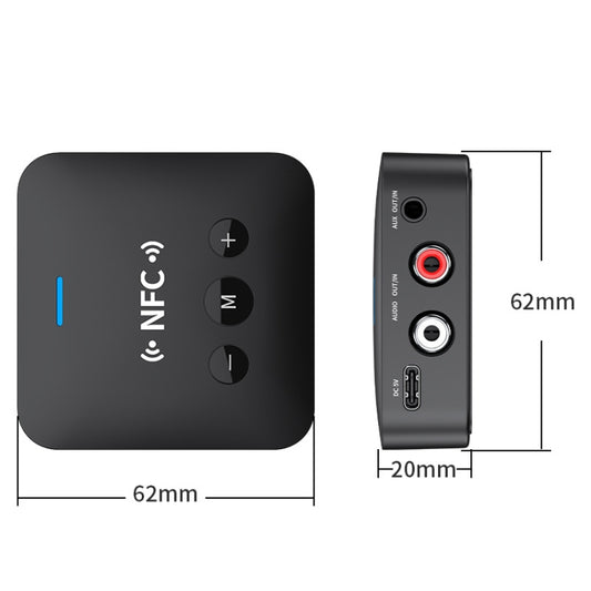 AFK-A10 NFC Bluetooth Receiver Transmitter AUX Car Speaker Receiver by buy2fix