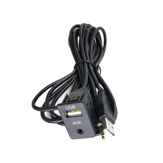 Car Modified AUX+USB Socket Audio Modification Accessories 3.5mm USB Extension Line by buy2fix