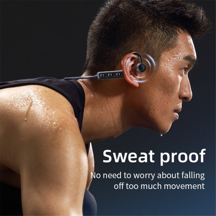 KS-19 Bluetooth Headset Sound Conducting Hanging Neck Business Headphones(Black) by buy2fix