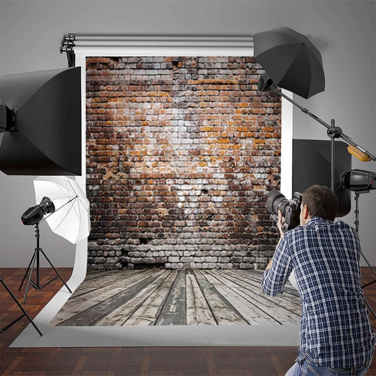 2.1m X 1.5m Brick Wall And Wooden Floor Photography Background by buy2fix