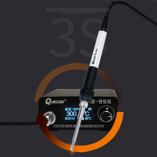 QUECOO 1.3-inch Screen Constant Temperature Soldering Iron, Set: US Plug (955+907) by QUECOO