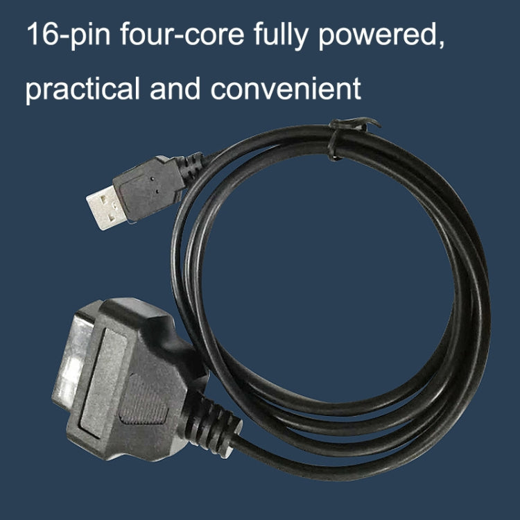 16PIN USB AM To OBD2 Female Conversion Cable Car Computer Diagnostic Cable by buy2fix