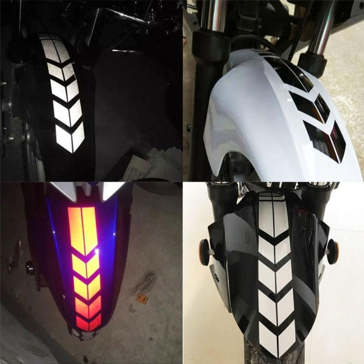 10 PCS Car Stripe Reflective Sticker Motorcycle Fender Arrow Stickers(Red) by buy2fix
