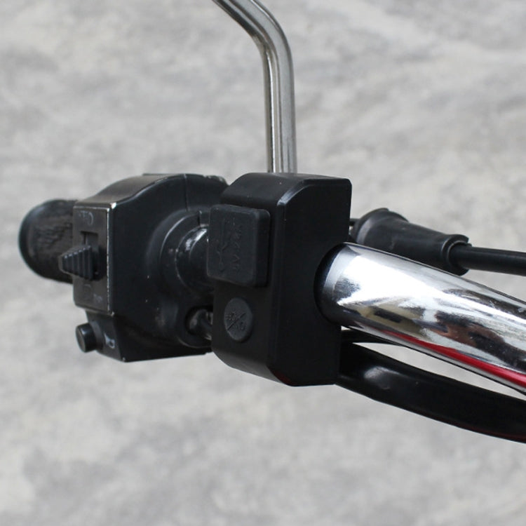 Motorcycle Dual USB Mobile Phone Charger 5V 3A Fast Charging(Black) by buy2fix