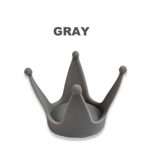 2PCS Motorcycle Crown Sucker Helmet Decoration(Gray) by buy2fix