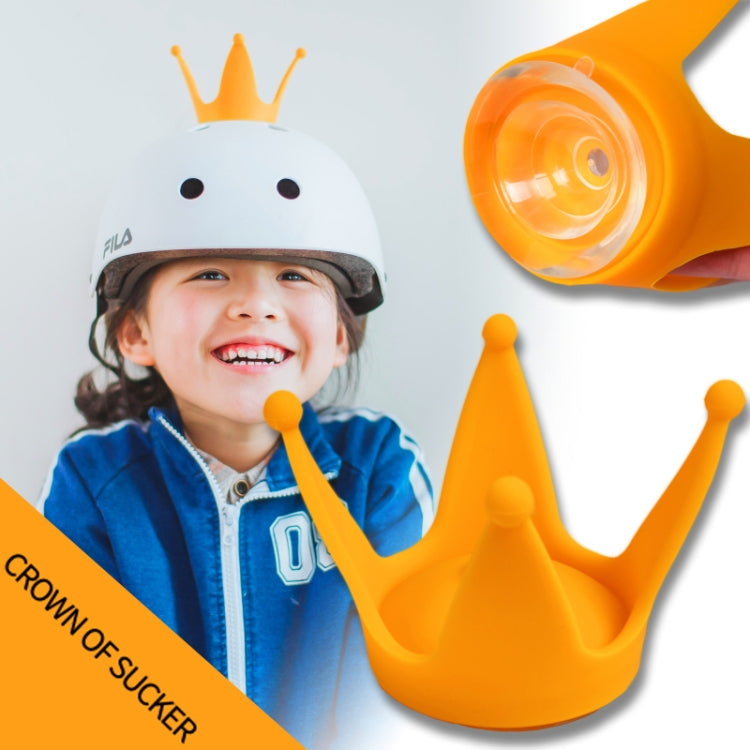 2PCS Motorcycle Crown Sucker Helmet Decoration(Gray) by buy2fix