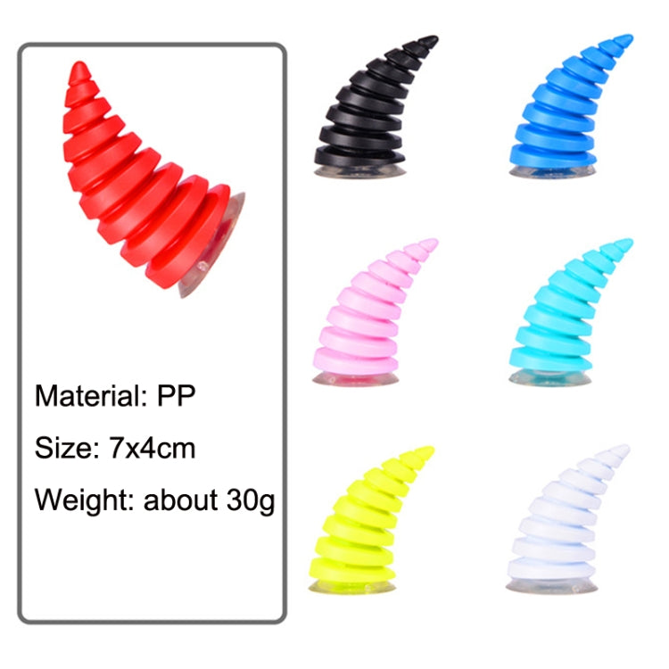 2PCS Motorcycle Horn Sucker Helmet Decoration(Pink) by buy2fix