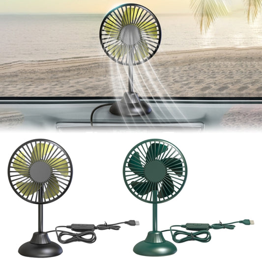 F502 Mini Hose Small Fan Car USB Fan(Green) by buy2fix