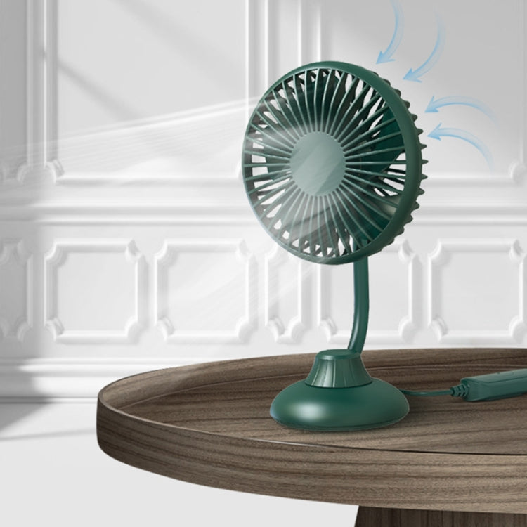 F502 Mini Hose Small Fan Car USB Fan(Green) by buy2fix