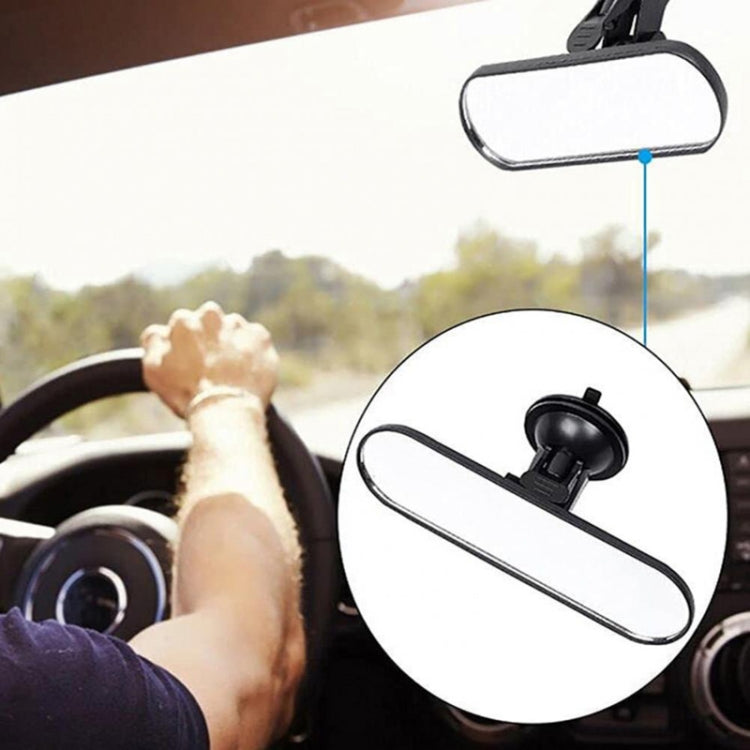 CZC-220 Car Strong Suction Cup Big Vision Flat Rearview Mirror(Blue Mirror) by buy2fix