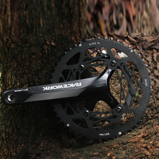 RACEWORK RKRFA Road Bike Aluminum Alloy 22-speed Crankset, Spec: 50-34T with BB by RACEWORK