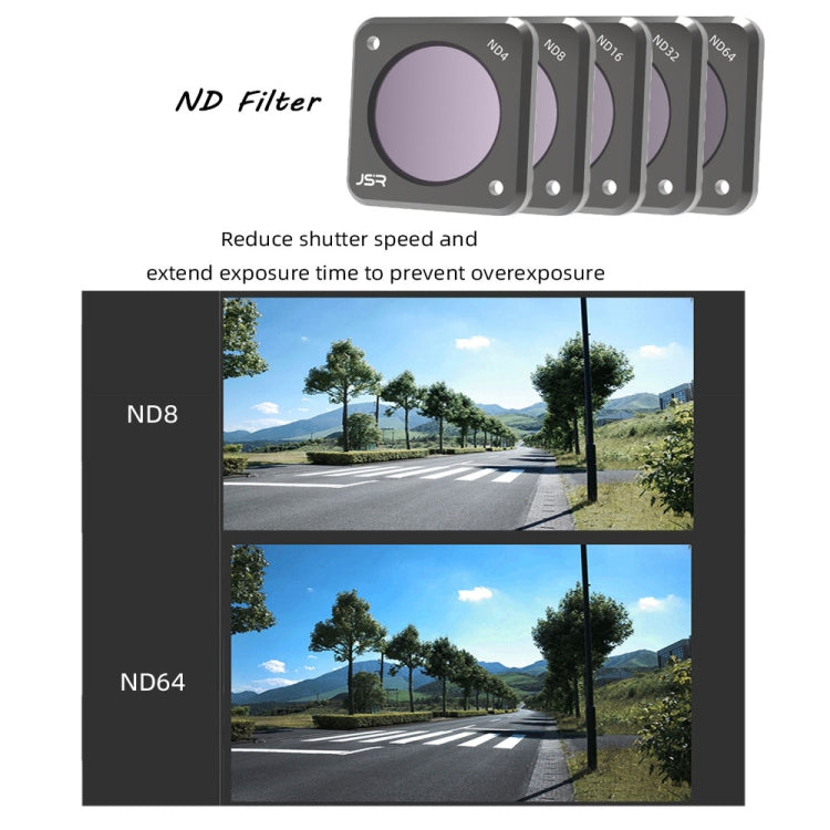 JUNESTAR Action Camera Filters For DJI Action 2,Style: CS-4in1 (NDPL) by JUNESTAR
