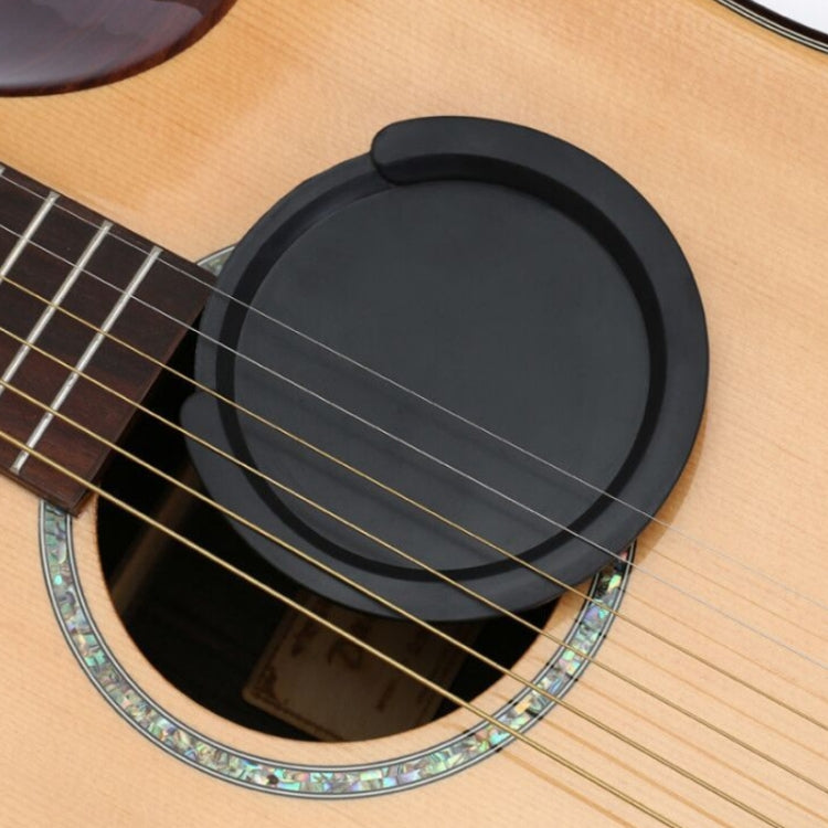 Silicone Folk Acoustic Guitar Sound Hole Cover Guitar Anti-whistle Mute(For 41/42 inches) by buy2fix
