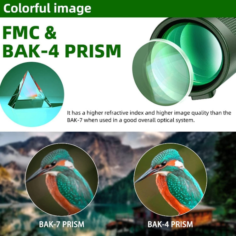 40X60 Outdoor Night Vision High Power HD Monocular (Standard+Universal Clip+Tripod) by buy2fix