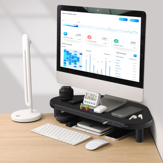 Vaydeer ZGP011 Metal Corner Computer Monitor Raised Rack(USB3.0+3 x USB2.0) by Vaydeer