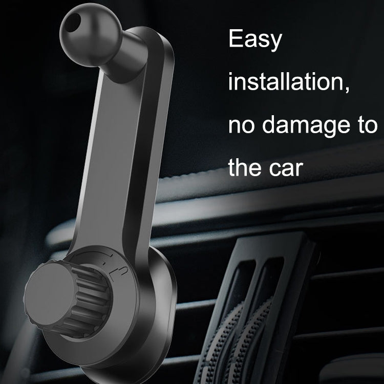 Car Extension Hook Mobile Phone Bracket Accessories Round Air Outlet Bracket(17mm Ball Head) by buy2fix