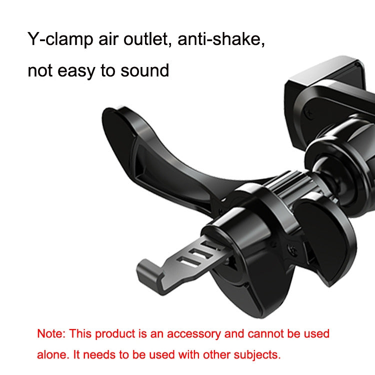 P-0028 Mobile Phone Bracket Hook Car Round Air Outlet Bracket Folder Clip(17mm Ball Head) by buy2fix