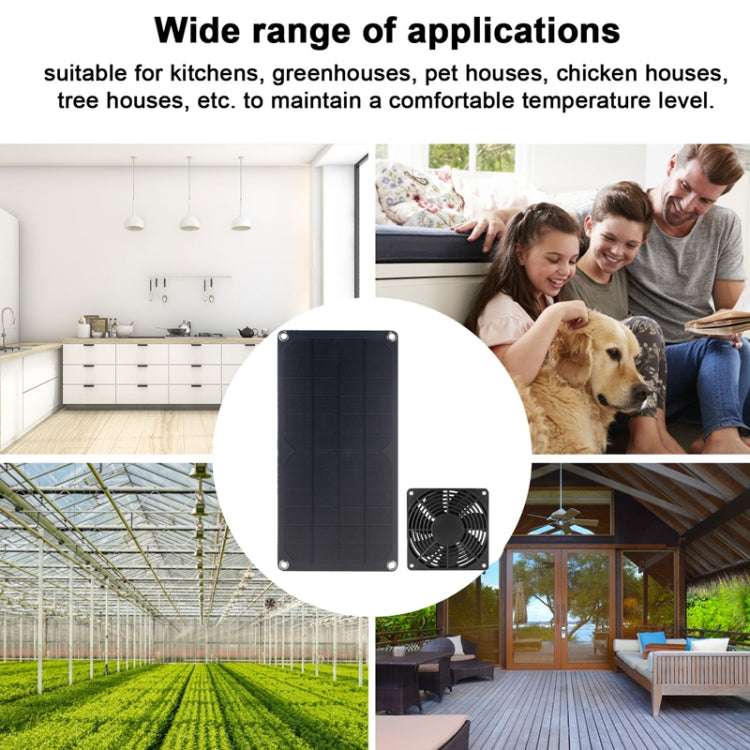 10W High Speed and Long Life Solar Mini Fan Outdoor Pet Exhaust Fan by buy2fix