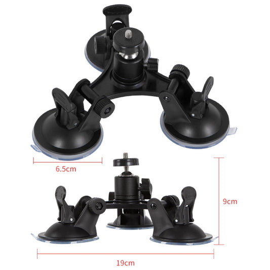 Car General Purpose Vehicle Bracket Suction Cup Fixed Glass Video Shooting Base, Shape: Suction Cup+PTZ by buy2fix