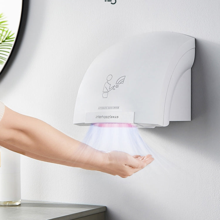 Interhasa 220V Automatic Electric Hand Dryer Mini Induction Hand Drying Machine,Style: Single Hot,CN Plug by buy2fix
