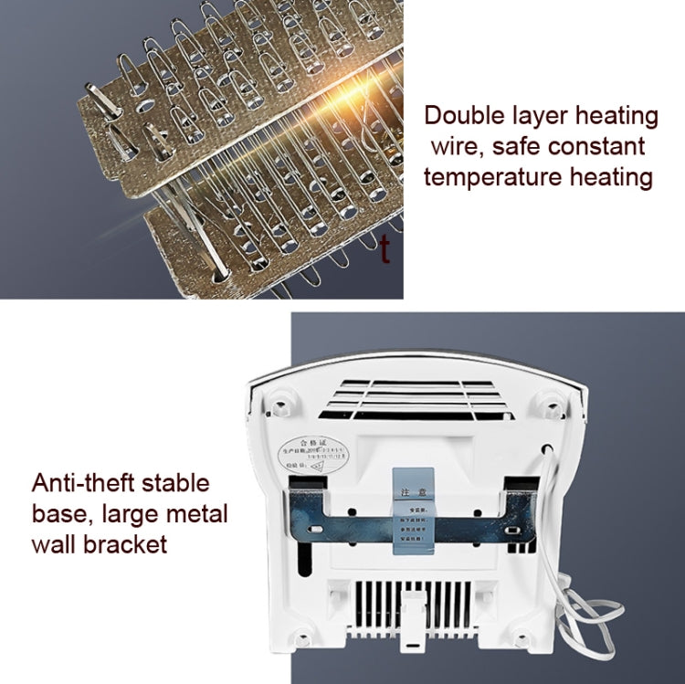 Interhasa 220V 1800W Hot and Cold Switching Electric Hand Dryer,Model: A1003 Black,CN Plug by buy2fix